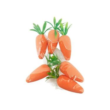 Imagem de Kit 6 Cenouras de Isopor Decorativas 4,5cm - Aliança