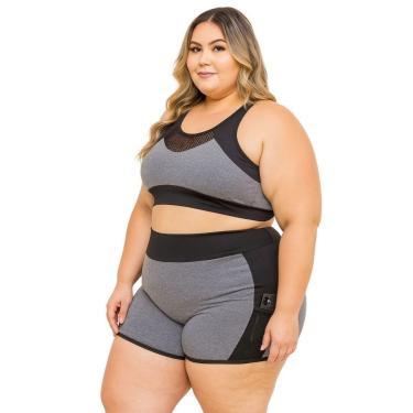 Imagem de Conjunto Feminino Academia Roupa De Ginastica Plus Size veste 48-Feminino