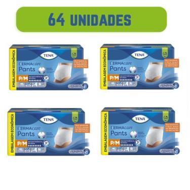 Imagem de Roupa Íntima Geriátrica/Adulto Tena Pants Dermacare Tamanho P/M - 4 Pa