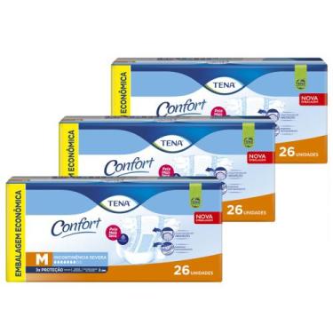 Imagem de Fralda Geriátrica/Adulto Descartável Tena Confort Mega, M com 78 unida