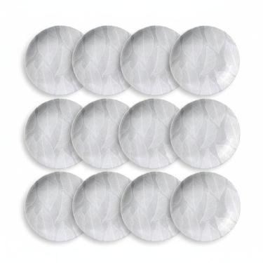 Imagem de Kit Jogo 12 Pratos Fundos Tramontina Arbo Porcelana 21 cm