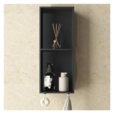 Imagem de Nicho de chuveiro de aço inoxidável - Armazenamento de banheiro embutido, design de uma peça para xampu e artigos de higiene pessoal, cor preta, 70 x 28 x 12,5 cm - Organizador de chuveiro moderno