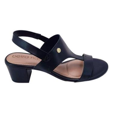 Imagem de Sandália Feminina Beira Rio Calce Facil Lançamento Original, 36, Preto