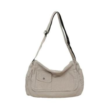 Imagem de Bolsa Mensageiro Casual De Lona De Grande Capacidade Ajustável Para Ho