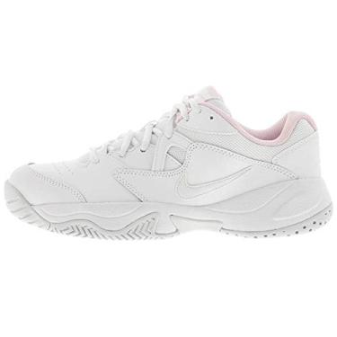 Imagem de NIKE Tênis feminino Court Lite 2, Branco/Preto-echo Pink, 8.5
