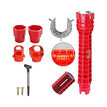 Imagem de Chave De Torneira Antiderrapante De Cabeça Dupla Para Reparo De Encana