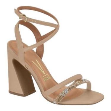 Imagem de Sandalia Vizzano 6403.471 Salto Grosso Alto Festa Casual Feminino-Feminino
