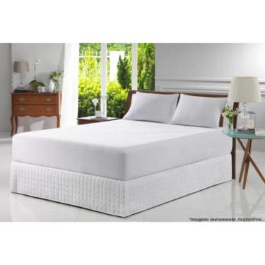 Imagem de Protetor De Colchão Castor Casal Impermeável + Saúde Premium Percal 140x190x50cm