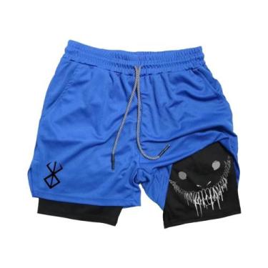 Imagem de Shorts Masculinos De Secagem Rápida 2 Em 1 Para Corrida E Treino De Ac