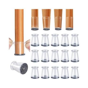 Imagem de Protetores De Silicone Para Pés De Cadeira (28 Unidades) Para Pisos De