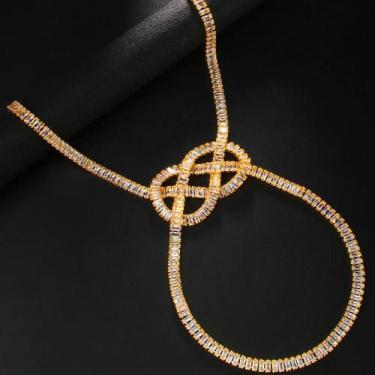 Imagem de Tornozeleira Feminina De Luxo Com Zircônia Para Salto Alto, Joia De Pr