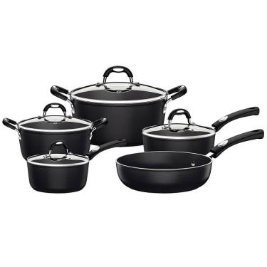 Imagem de Jogo De Panelas Tramontina Mônaco 5 Peças Induction Alumínio Rev. Antiad. Starflon 28799002