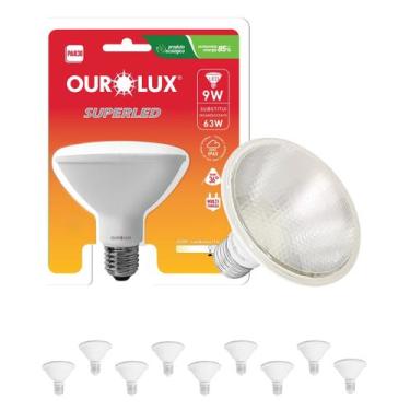 Imagem de 20 Lâmpadas Led Par30 9w E27 Ourolux Cor da Luz 6500K Branco Frio Bivo