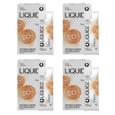 Imagem de LIQUIDZ® - Eletrólitos Zero Açúcares - Tangerina - Kit 4 Caixas - 24 sachês-Unissex