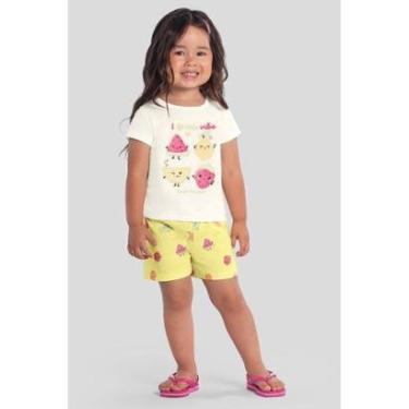 Imagem de Pijama infantil menina de frutinhas brilha no escuro Brandili-Feminino