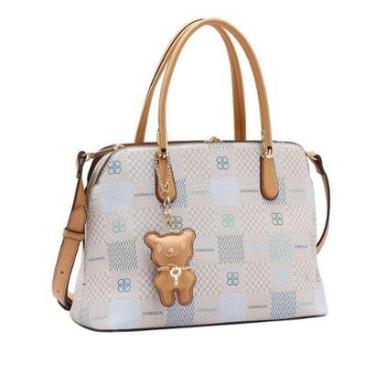 Imagem de Bolsa Feminina Original Elemento Gráfico Mão Chenson 85096 Off White-Feminino
