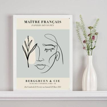 Imagem de Quadro Poster Matisse - Mulher E Planta 45X34Cm