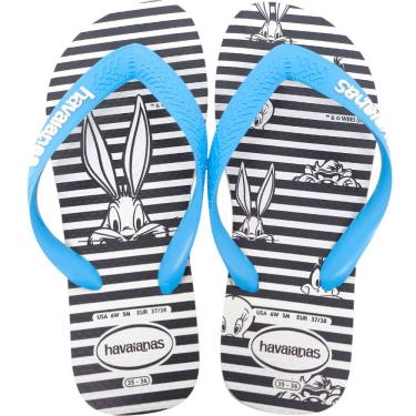Imagem de Chinelo Dedo Unissex Casual Dia a Dia Passeio Praia Havaianas Top Warner Logo