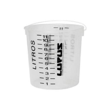 Imagem de Balde Graduado Transparente 11L Lupus