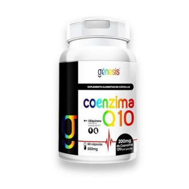 Imagem de Coenzima Q10 200mg 60 Capsulas Genesis Suplemento Alimentar - Gênesis