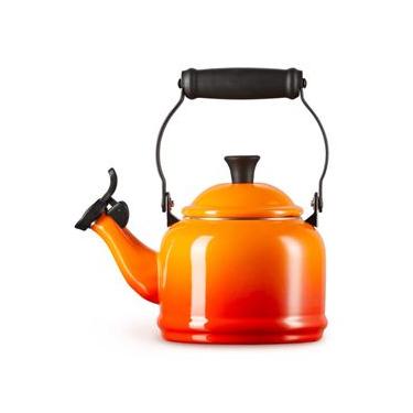 Imagem de CHALEIRA DEMI LE CREUSET 1,1L COM APITO EM AÇO ESMALTADO LARANJA 40103010900000