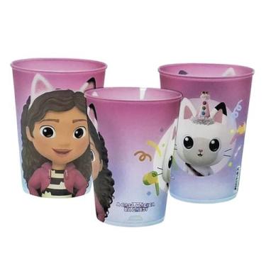 Imagem de Copo Infantil Casa Mágica da Gabby de Plástico Base de Ovo de Pascoa O