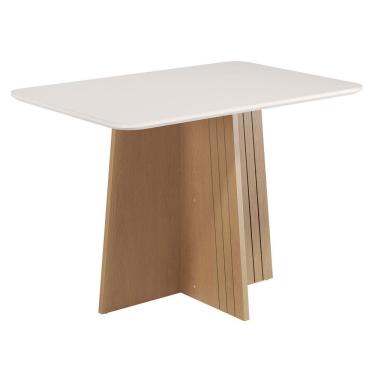 Imagem de Mesa de Jantar 160cm com Tampo de Vidro Isa Sonetto