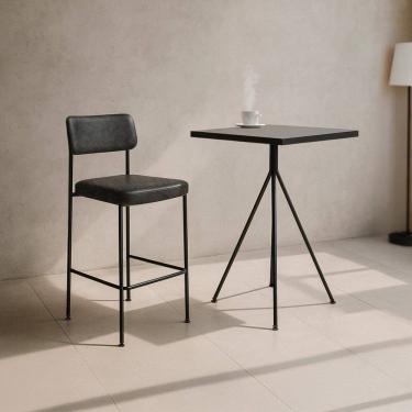 Imagem de Mesa Bistro Martiflex 60 X 60cm - Taina20 Preto