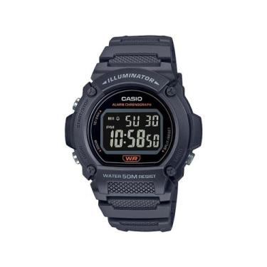 Imagem de Relógio CASIO illuminator masculino preto W-219H-8BVDF