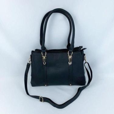 Imagem de Bolsa De Ombro Tote Tranversal Grande Com Alça De Mão preto - L FLEX