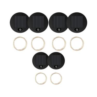 Imagem de Lanterna Solar Suspensa Para Exterior, Arte Em Ferro Retro, Luzes LED 