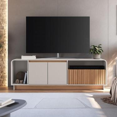 Imagem de Rack para TV Rack Arizona 195CM MDP com Dobradiça com Amortecimento Ripado e Corrediça...