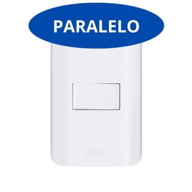 Imagem de Tomadas e Interruptores Linha Canoa 10A e 20A com Placas 4x2 e 4x4 sem Parafuso Aparente Branco OEM