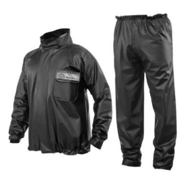 Imagem de Capa de chuva motoqueiro pvc resistente brascamp (m)