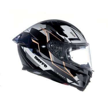 Imagem de Capacete Moto Bieffe Premium B-fast Vx, Preto com Dourado, 56