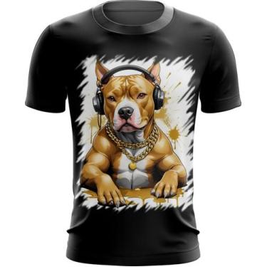 Imagem de Camiseta Dryfit Pitbull com Headphones 4 - Kasubeck Store®, Baby Look 