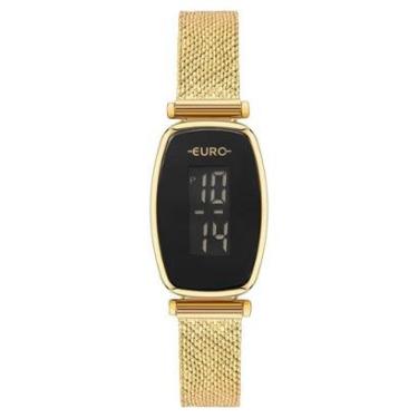 Imagem de Relógio Euro Feminino Fashion Fit Glam Dourado - EUJHS43AAB/4D Relógio Euro Feminino Ff...