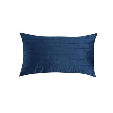 Imagem de Almofada em Veludo Ripado Marinho Azul