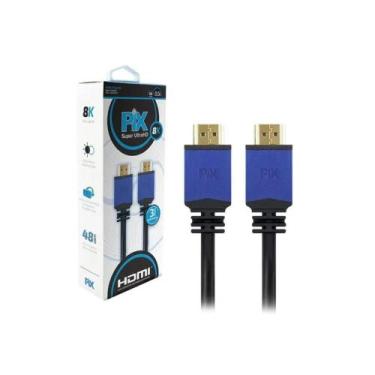 Imagem de Cabo HDMI 2.1 - 8K HDR 19P - 30AWG 0,5 M Super Ultra Gold - Pix