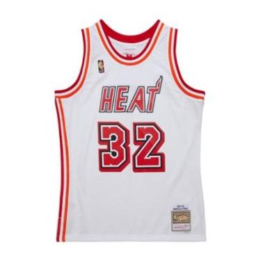 Imagem de Regata Mitchell & Ness Swingman Shaquille O'Neal Miami Heat White 2007-08 Jersey Mascul...