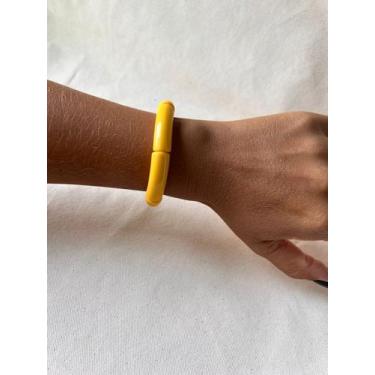 Imagem de Bracelete Laila Tons Amarelo - Nilza Biju, Manga