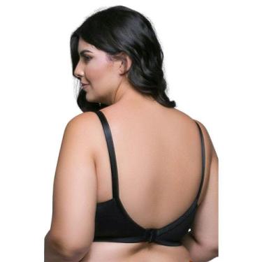 Imagem de Sutiã com Renda Bruvi 1570 Plus Size - BR Lingerie, Preto, 50