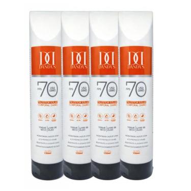 Imagem de Kit 4 Protetor Solar Danda's FPS 70 Atacado Toque Seco 150ml - Dandas