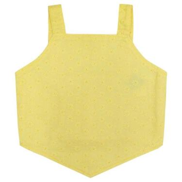 Imagem de Blusa Juvenil Look Jeans Cropped Collor, Amarelo, 4