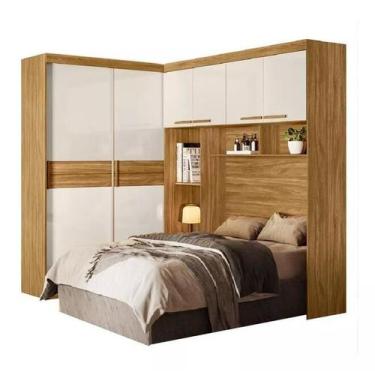 Imagem de Guarda Roupa De Casal Compacto Com 6 Portas Para Cama De 138cm - Móvei