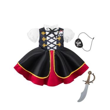 Imagem de Fantasia infantil de pirata para menina MOMMY'S NEW MAN 4-5Y Gold