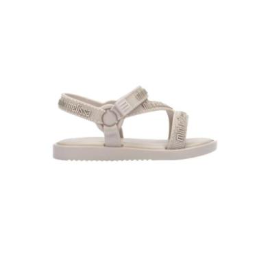 Imagem de Sandália mini melissa stripes m lover bb 35955, Bege, 23/24