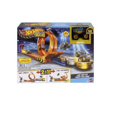 Imagem de Hot Wheels Monster Trucks Troféu Bigfoot Giros Extremos JBX64 - Mattel