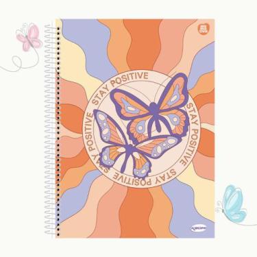 Imagem de Caderno Espiral Universitário feminino 10 Matérias 200 folhas Animativ