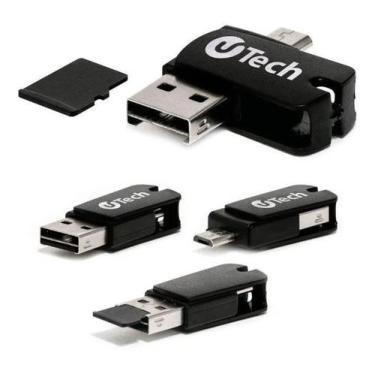 Imagem de Pen Drive 3 em 1 Utech 32GB Preto  MFOTG32GB - U-Tech